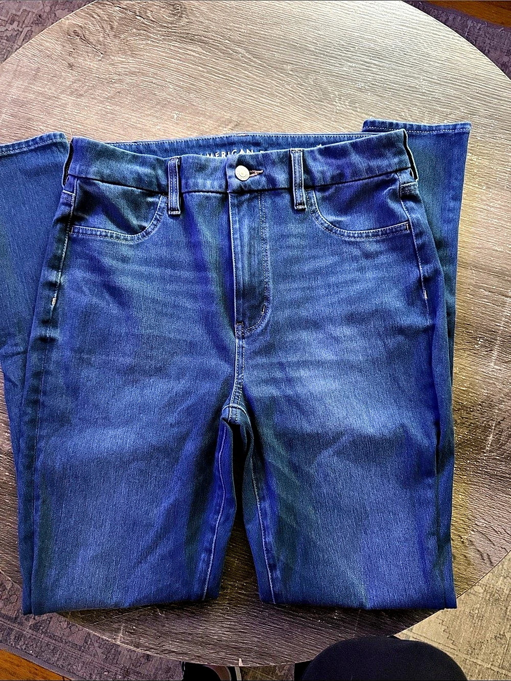 American Eagle The Dream Jean Legging Skinny Jeans Blue Waist 12 Long